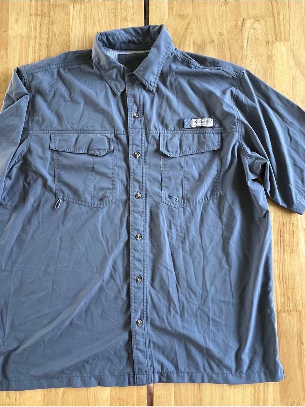 Men's Casual Button-Down Shirt - Slate Blue